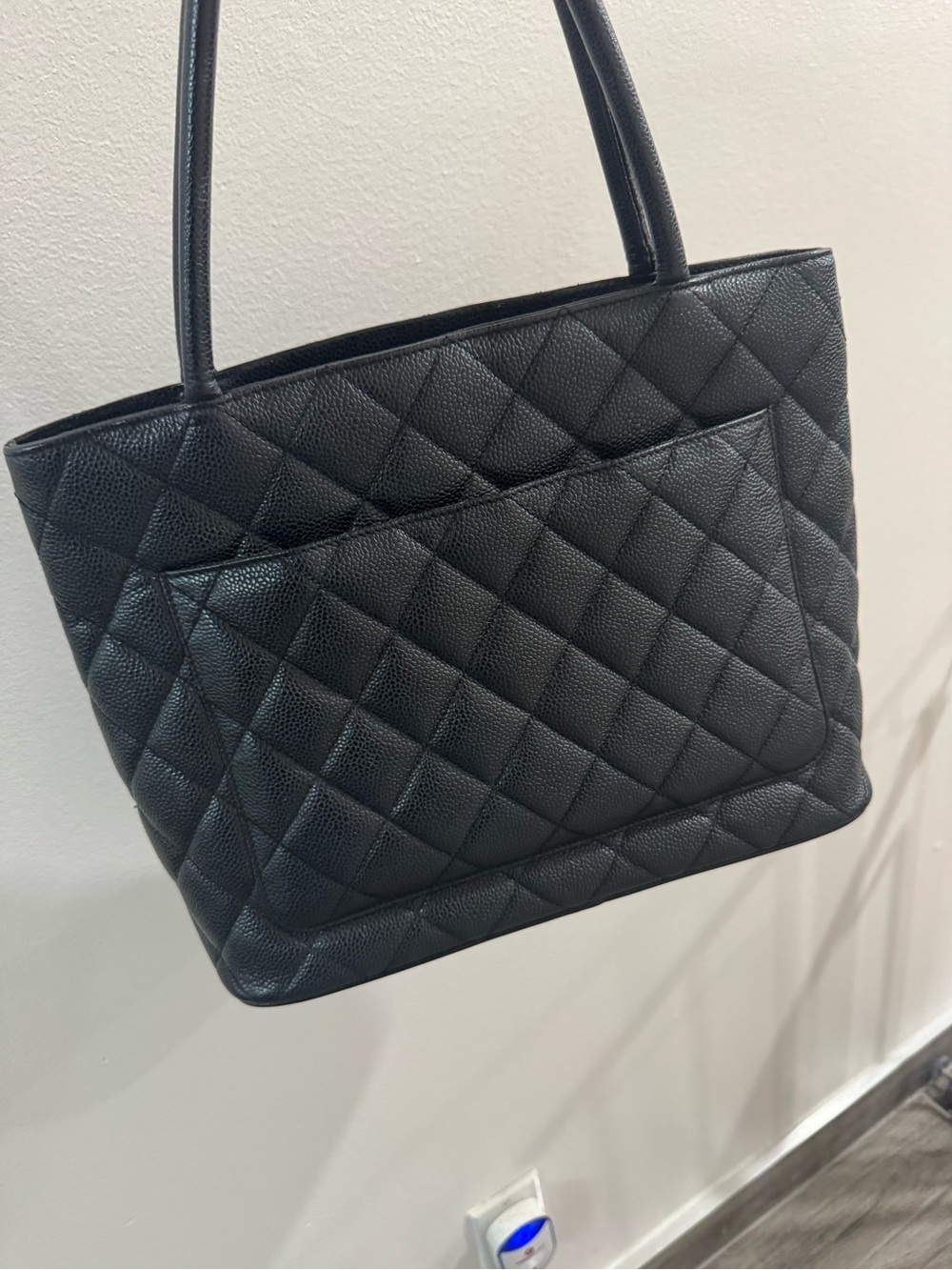 Chanel Black Caviar Medallion Tote Bag Leather - Picture 6 of 17